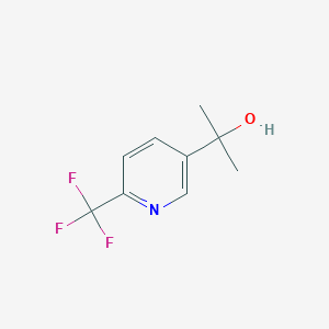 molecular formula C9H10F3NO B1503185 2-(6-(三氟甲基)吡啶-3-基)丙醇 CAS No. 1031721-43-3