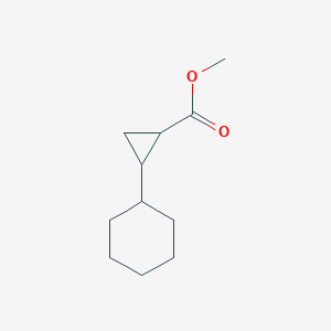 molecular formula C11H18O2 B1503186 Methyl 2-cyclohexylcyclopropane-1-carboxylate CAS No. 93257-18-2