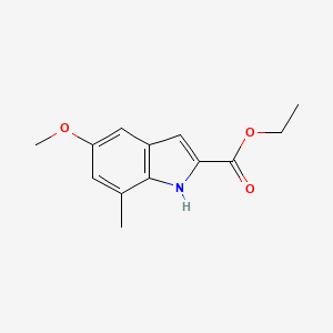 molecular formula C13H15NO3 B1503187 Ethyl 5-methoxy-7-methyl-1H-indole-2-carboxylate CAS No. 853226-48-9