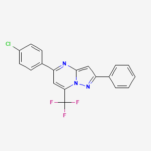 5-(4-Chlorophenyl)-2-phenyl-7-(trifluoromethyl)pyrazolo[1,5-a]pyrimidine