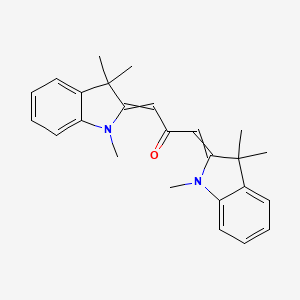 molecular formula C25H28N2O B1503192 1,3-Bis(1,3,3-trimethyl-1,3-dihydro-2H-indol-2-ylidene)propan-2-one CAS No. 24293-93-4