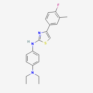 N,N-diethyl-N'-[4-(4-fluoro-3-methylphenyl)-1,3-thiazol-2-yl]benzene-1,4-diamine