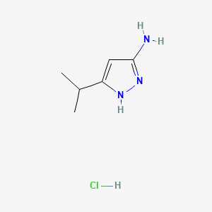 molecular formula C6H12ClN3 B1503197 3-Amino-5-isopropyl-1H-pyrazole hydrochloride 