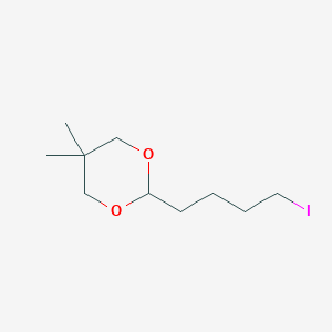 molecular formula C10H19IO2 B1503203 2-(4-Iodobutyl)-5,5-dimethyl-1,3-dioxane CAS No. 402480-06-2