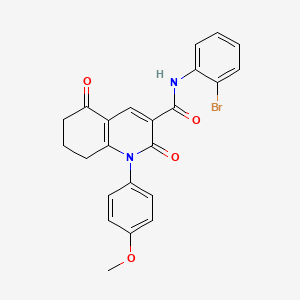 N-(2-bromophenyl)-1-(4-methoxyphenyl)-2,5-dioxo-1,2,5,6,7,8-hexahydroquinoline-3-carboxamide