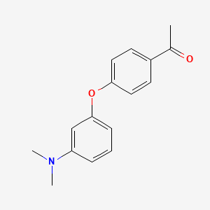 molecular formula C16H17NO2 B1503204 1-[4-(3-Dimethylaminophenoxy)phenyl]ethanone CAS No. 93008-44-7