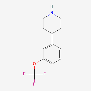 molecular formula C12H14F3NO B1503207 4-(3-(Trifluoromethoxy)phenyl)piperidine CAS No. 924275-17-2