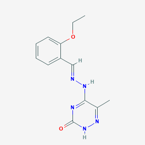 5-[(2E)-2-(2-ethoxybenzylidene)hydrazinyl]-6-methyl-1,2,4-triazin-3-ol