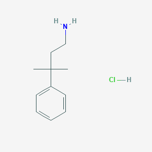 molecular formula C11H18ClN B1503209 3-Methyl-3-phenylbutan-1-amine hydrochloride CAS No. 17684-35-4
