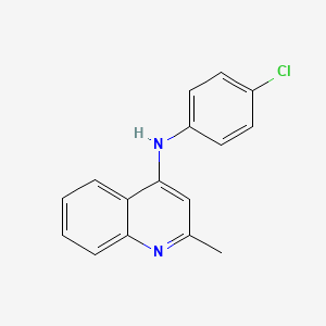 N-(4-chlorophenyl)-2-methylquinolin-4-amine