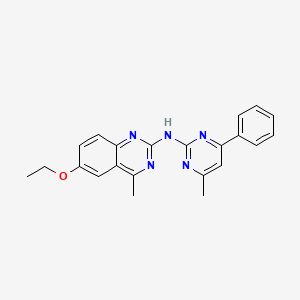 6-ethoxy-4-methyl-N-(4-methyl-6-phenylpyrimidin-2-yl)quinazolin-2-amine