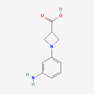 molecular formula C10H12N2O2 B1503213 1-(3-Amino-phenyl)-azetidine-3-carboxylic acid 