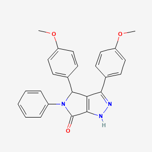 3,4-bis(4-methoxyphenyl)-5-phenyl-4,5-dihydropyrrolo[3,4-c]pyrazol-6(2H)-one