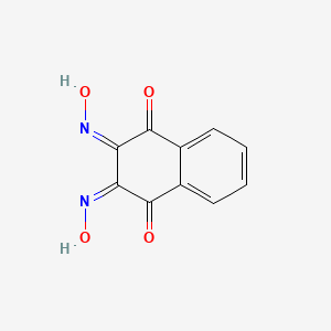 molecular formula C10H6N2O4 B15032176 (2Z,3Z)-2,3-bis(hydroxyimino)-2,3-dihydronaphthalene-1,4-dione 