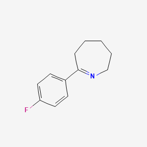 molecular formula C12H14FN B1503222 7-(4-Fluorophenyl)-3,4,5,6-tetrahydro-2H-azepine CAS No. 878788-23-9