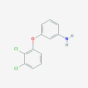 molecular formula C12H9Cl2NO B1503233 3-(2,3-Dichlorophenoxy)aniline CAS No. 887580-66-7