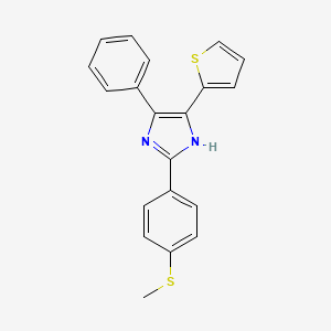 2-[4-(methylsulfanyl)phenyl]-4-phenyl-5-(thiophen-2-yl)-1H-imidazole