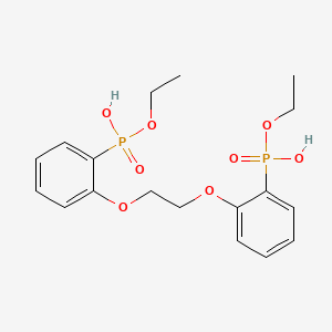 molecular formula C18H24O8P2 B15032345 Ethoxy[2-(2-{2-[ethoxy(hydroxy)phosphoryl]phenoxy}ethoxy)phenyl]phosphinic acid 