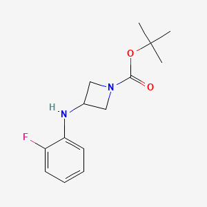 molecular formula C14H19FN2O2 B1503235 Tert-butyl 3-(2-fluoroanilino)azetidine-1-carboxylate CAS No. 887579-99-9