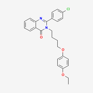 2-(4-chlorophenyl)-3-[4-(4-ethoxyphenoxy)butyl]quinazolin-4(3H)-one