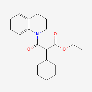 ethyl 2-cyclohexyl-3-(3,4-dihydroquinolin-1(2H)-yl)-3-oxopropanoate