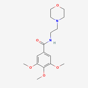 molecular formula C16H24N2O5 B15032394 3,4,5-trimethoxy-N-[2-(morpholin-4-yl)ethyl]benzamide 