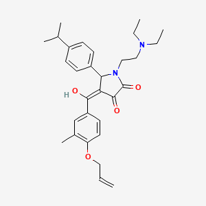 4-[4-(allyloxy)-3-methylbenzoyl]-1-[2-(diethylamino)ethyl]-3-hydroxy-5-(4-isopropylphenyl)-1,5-dihydro-2H-pyrrol-2-one