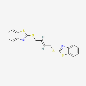 2,2'-[(2E)-but-2-ene-1,4-diyldisulfanediyl]bis(1,3-benzothiazole)