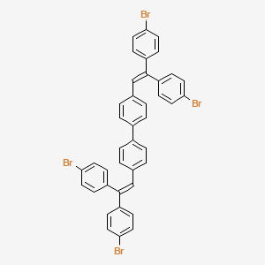 molecular formula C40H26Br4 B1503243 4,4'-Bis[2,2-bis(4-bromophenyl)vinyl]-1,1'-biphenyl CAS No. 209802-63-1