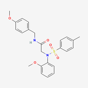 2-[N-(2-Methoxyphenyl)4-methylbenzenesulfonamido]-N-[(4-methoxyphenyl)methyl]acetamide