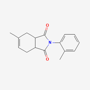 molecular formula C16H17NO2 B15032451 5-methyl-2-(2-methylphenyl)-3a,4,7,7a-tetrahydro-1H-isoindole-1,3(2H)-dione 