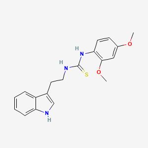 molecular formula C19H21N3O2S B15032455 1-(2,4-dimethoxyphenyl)-3-[2-(1H-indol-3-yl)ethyl]thiourea 