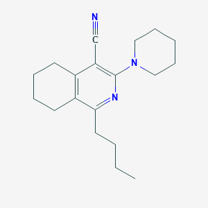 1-Butyl-3-(piperidin-1-yl)-5,6,7,8-tetrahydroisoquinoline-4-carbonitrile