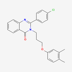 2-(4-chlorophenyl)-3-[3-(3,4-dimethylphenoxy)propyl]quinazolin-4(3H)-one