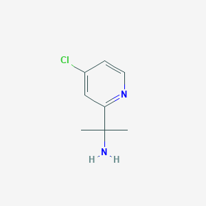 molecular formula C8H11ClN2 B1503251 1-(4-Chloro-pyridin-2-YL)-1-methyl-ethylamine 