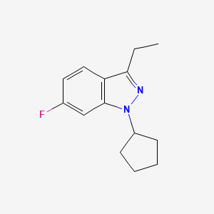 molecular formula C14H17FN2 B1503252 1-Cyclopentyl-3-ethyl-6-fluoro-1H-indazole CAS No. 885271-87-4