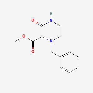 molecular formula C13H16N2O3 B1503262 Methyl 1-benzyl-3-oxopiperazine-2-carboxylate CAS No. 954240-42-7