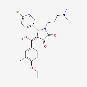 5-(4-bromophenyl)-1-[3-(dimethylamino)propyl]-4-[(4-ethoxy-3-methylphenyl)carbonyl]-3-hydroxy-1,5-dihydro-2H-pyrrol-2-one