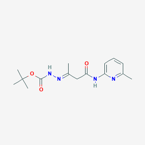 tert-butyl (2E)-2-{4-[(6-methylpyridin-2-yl)amino]-4-oxobutan-2-ylidene}hydrazinecarboxylate