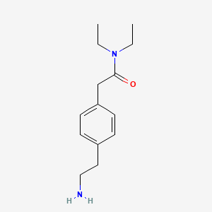 molecular formula C14H22N2O B1503266 2-[4-(2-Amino-ethyl)-phenyl]-N,N-diethyl-acetamide CAS No. 885270-64-4