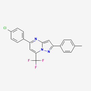 5-(4-Chlorophenyl)-2-(4-methylphenyl)-7-(trifluoromethyl)pyrazolo[1,5-a]pyrimidine