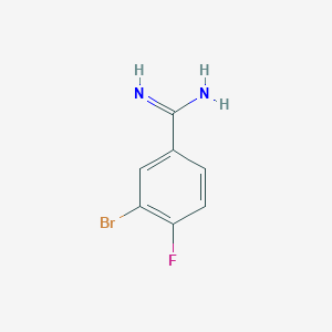 molecular formula C7H6BrFN2 B1503268 3-Bromo-4-fluorobenzimidamide CAS No. 929960-29-2