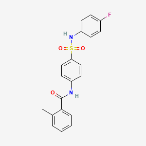 N-{4-[(4-fluorophenyl)sulfamoyl]phenyl}-2-methylbenzamide