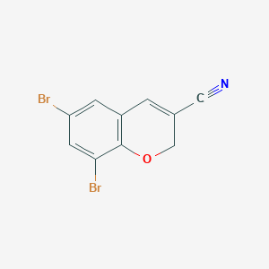 molecular formula C10H5Br2NO B1503273 6,8-Dibromo-2H-chromene-3-carbonitrile CAS No. 885271-32-9