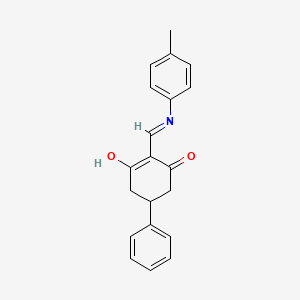 2-{[(4-Methylphenyl)amino]methylidene}-5-phenylcyclohexane-1,3-dione