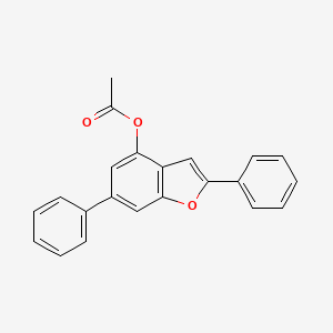 2,6-Diphenyl-1-benzofuran-4-yl acetate