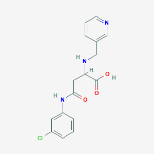 N-(3-chlorophenyl)-N~2~-(pyridin-3-ylmethyl)asparagine