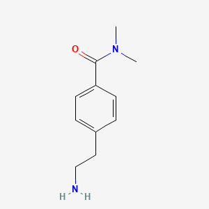 molecular formula C11H16N2O B1503275 4-(2-Amino-ethyl)-N,N-dimethyl-benzamide CAS No. 885278-68-2