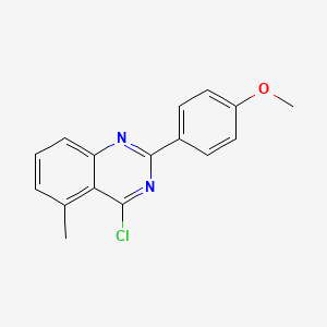 molecular formula C16H13ClN2O B1503276 4-Chloro-2-(4-methoxyphenyl)-5-methylquinazoline CAS No. 885277-29-2