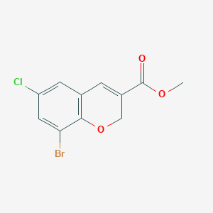 molecular formula C11H8BrClO3 B1503277 8-Bromo-6-chloro-2H-chromene-3-carboxylic acid methyl ester CAS No. 885271-05-6